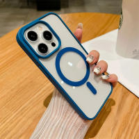 Funda de Carga Inalámbrica Magsafe de Lujo para iPhone A Prueba de Golpes, Cubierta Magnética Transparente - details 13