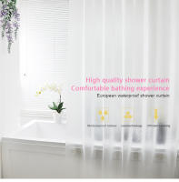 Cortina de Ducha Moderna y Translúcida de Plástico Impermeable para el Baño con Panel Japonés 3D Medidas 200*220/240*200 - details 0