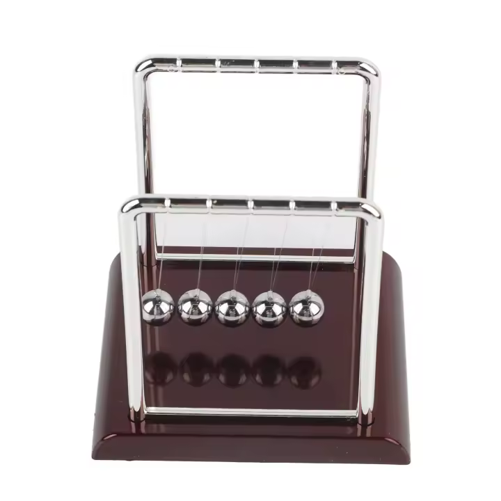 Juguete de bola de péndulo de equilibrio de forma cuadrada, adorno de mesa de escritorio de oficina en casa, regalo (M) - 1