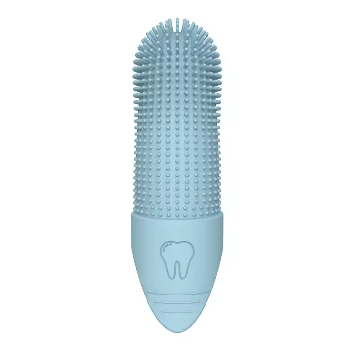 Nuevo cepillo de dientes para mascotas, cepillo de dientes de limpieza bucal para perros y gatos, limpieza anticálculo, suministros para mascotas - 1