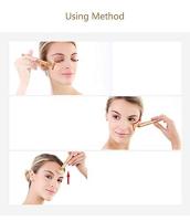 Masajeador Facial de Pulso Dorado 24k Herramienta de Masaje Facial Eléctrico en Forma de T para Piel Sensible Reafirmante y Levantador para Todos los Tipos de Piel - details 2