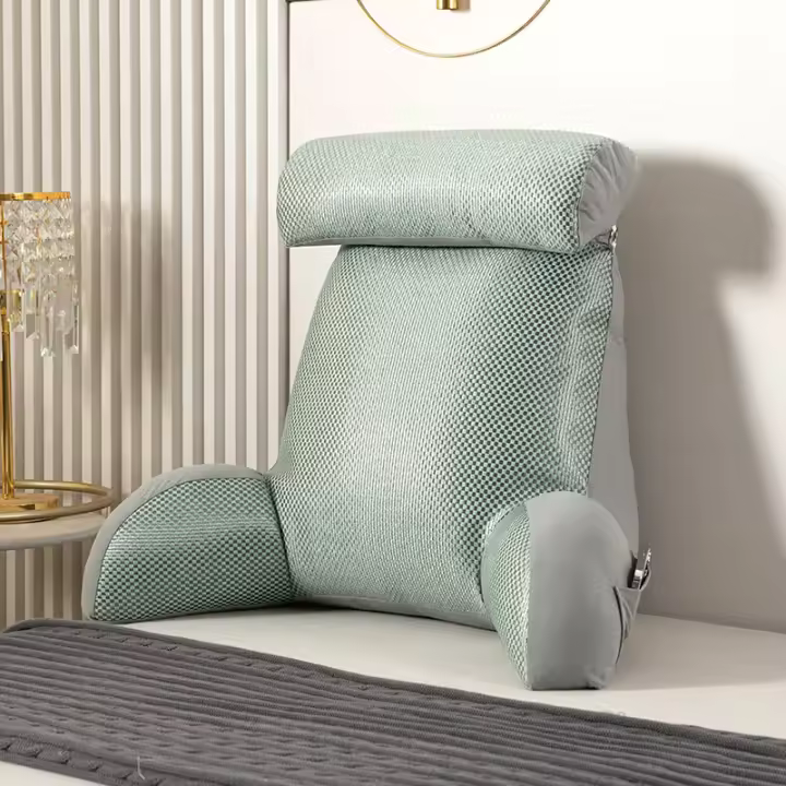 Cojín de Lectura de Latex Almohada de Espalda de Tatami para Hogar Removible, Lavable - 1