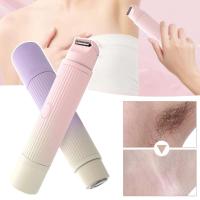 Recortador de Bikini pequeño 2 en 1 para mujer, removedor eléctrico recargable, afeitadora portátil para recortar el pelo en seco y húmedo - details 2