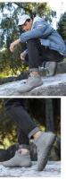 Botas de nieve de lana gruesa, zapatos individuales impermeables y antideslizantes, zapatos de algodón antideslizantes para usar descalzo. - details 22
