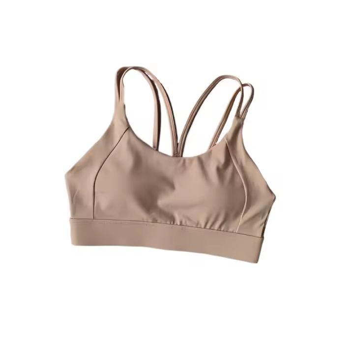Sujetador deportivo para mujer, Push Up, acolchado, ajuste, entrenamiento para correr, entrenamiento, sujetadores de Yoga, Tops cortos cruzados en la espalda, ropa interior deportiva - 1