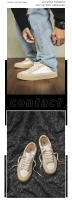 Zapatos de lona de otoño para hombre, estilo coreano, de caña baja, deportivos, de moda para estudiantes, de tendencia informal, transpirables, de moda, informales, deportivos. - details 1