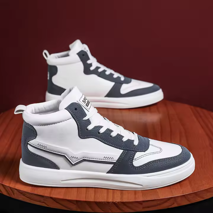 Zapatos de tablero blancos pequeños de alta calidad para hombres, zapatos deportivos y de ocio a la moda y versátiles - 1
