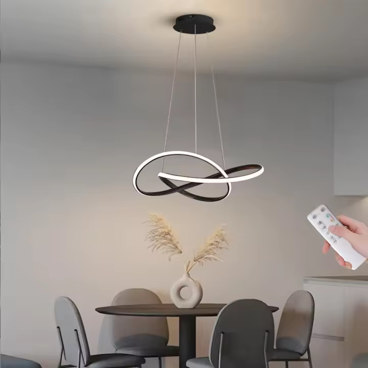 Lampara Colgante Lámpara Comedor Moderna Lampara Colgante Dimmable Altura Ajustable Lámpara Colgante Lampara de Techo Lamparas Techo Colgantes para Comedor Cocina Dormitorio Salon (Blanco 70cm) - 1