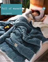 Mantas cálidas para la cama, edredón de franela gruesa de 3 capas, suave y cómodo, lavable, Otoño e Invierno - details 2