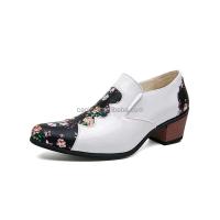 Nuevo 2025 zapatos de tacón elegantes para hombre, diseño bordado, antideslizantes para danza cubana, talla grande 46, zapatos de alta calidad - details 5