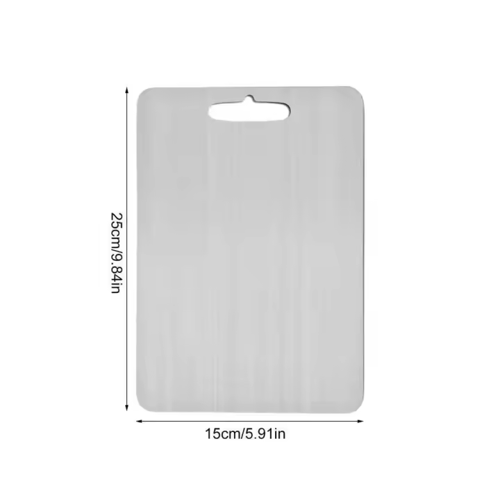 Tabla de cortar de doble cara de calidad alimentaria de acero inoxidable portátil de titanio para cocina, cocina al aire libre - 1