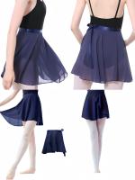 Falda corta de ballet de color sólido, falda de entrenamiento de gimnasia para práctica, falda de playa con envoltura de cadera, ropa de mujer. - details 9