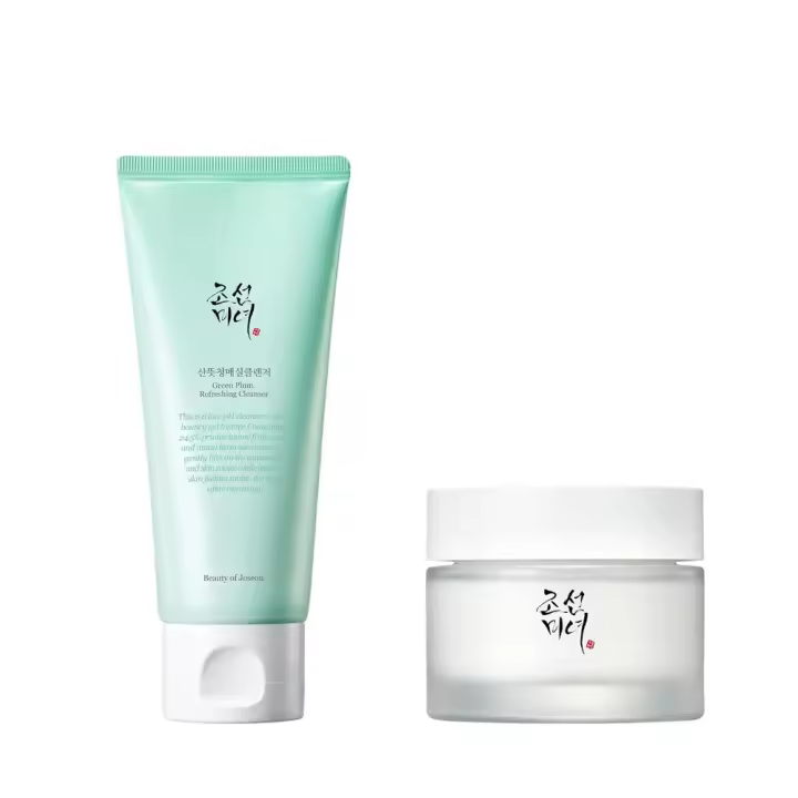 Gel de Limpiador Refrescante de Ciruela Verde Hidratante Facial con Crema Dynastía - 1