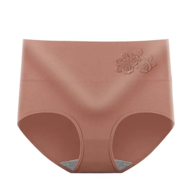 Faja moldeadora de cuerpo posparto de cintura alta, ropa moldeadora de talla grande, bragas levantadoras de glúteos, bragas de algodón que contraen el vientre - 1