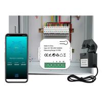 ZigBee-Medidor de energía inteligente con abrazadera, Monitor con aplicación, KWh, voltaje, consumo de energía, 110V, 240V, Tuya, 80A - details 5