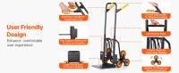 SucceBuy Carrito de Escalera Plegable de Alta Resistencia Capacidad de 440 lbs Manija Doble - details 4