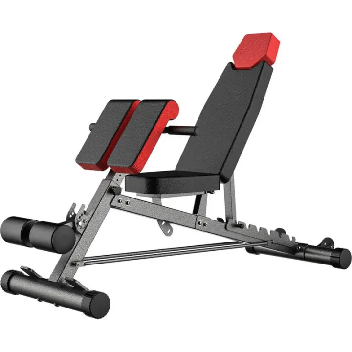 Peso FID multifuncional de forma más fina para un entrenamiento corporal completo todo en uno: extensión de espalda hiper, silla romana, asiento abdominal ajustable - 1