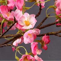 Rama de hojas de eucalipto artificiales de tacto Real, rama de flor de cerezo de seda elegante realista, flor falsa hecha a mano de plástico - details 2