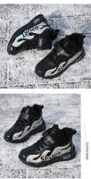 Zapatos deportivos de invierno para niños, zapatillas impermeables de cuero Pu para niños, zapatos antideslizantes para correr, botas cálidas de piel, zapatos de Trekking - details 27