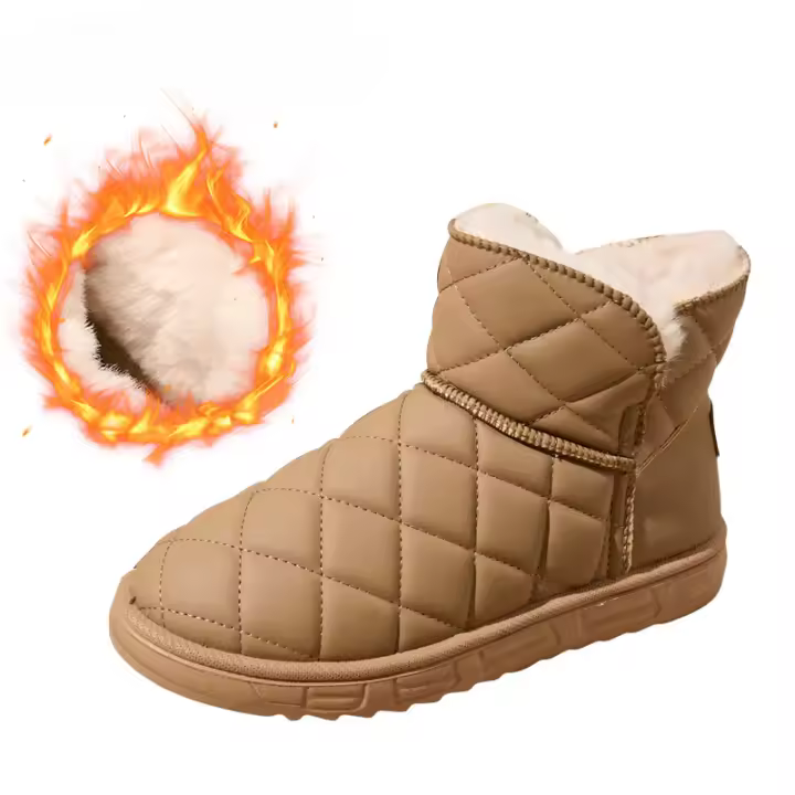 Botas de nieve de lana gruesa y cálida, zapatos de algodón versátiles e informales. - 1