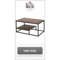 Mesa Auxiliar de Salón con Compartimento Abierto 50x50x50cm Mesa de Centro Café Blanco Lacado - details 11