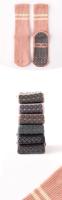 Calcetines de yoga de algodón tipo toalla con rayas de punto de silicona antideslizantes para mujer, cálidos, para pilates, con agarre, tipo tripulación. - details 10