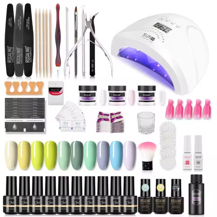 ROSALIND-esmalte de Gel híbrido, barnices semipermanentes con lámpara LED de secado, Kit de herramientas para uñas - 1