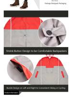 Poncho Impermeable para Exteriores Diseño Reflectante para Ciclismo, Escalada, Senderismo, Viajes - details 3