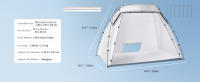 SucceBuy Tenda de Pintura Portátil Plegable, Abrigo de Malla con Suelo Incorporado para Muebles y Proyectos DIY Grande - details 1