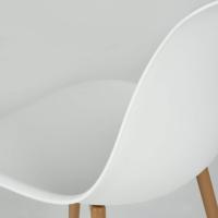 Juego de 4 sillas giratorias de ante para comedor con asiento acolchado, sillas de diseño para salón o cocina, con patas de metal negro, marrón - details 22