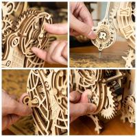 Robotime Rokr Reloj de Búho 3D Kit de Bloques de Madera DIY Montaje Fácil - details 6
