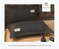Juego de Ropa de Cama de Lujo en Tamaño King con Funda de Edredón Sábana y Funda de Almohada de Color Sólido Estilo Nórdico Diseño Impreso - details 9