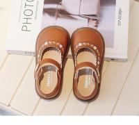 Zapatos de cuero de suela suave para niña, zapatos antideslizantes de princesa para niño, zapatos de flores bordadas para niño, zapatos Mary Jane informales versátiles de primavera - details 12