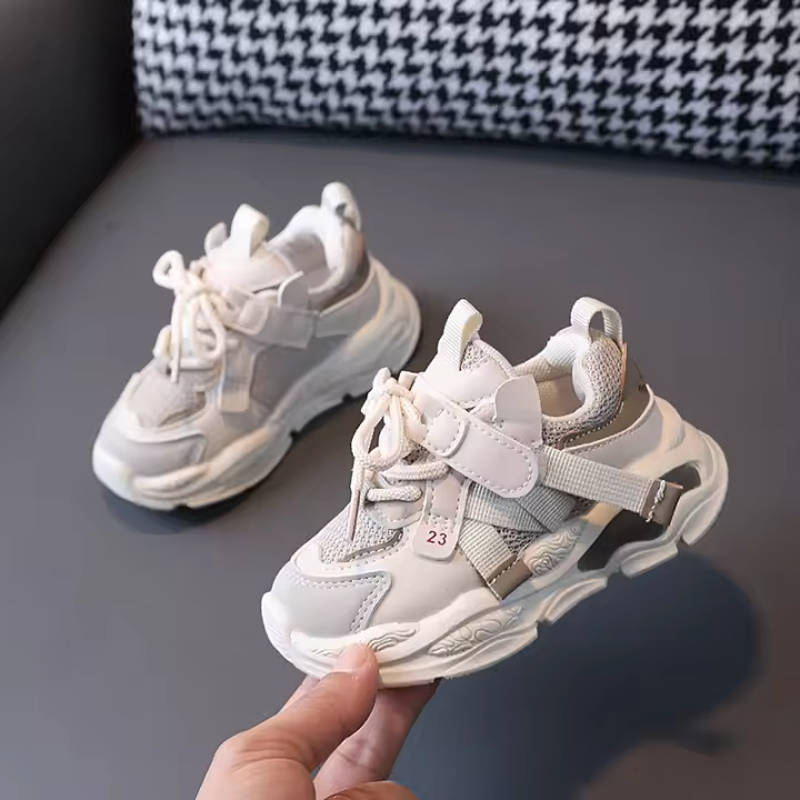 Niños Zapatillas de malla transpirable para niños de 1 a 6 años zapatos de bebé de suela blanda tendencia - 1