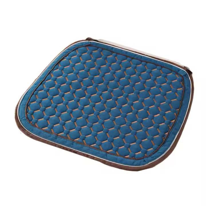 Cojín para silla de comedor Little Bear de 45x45cm, cojín suave antideslizante para estudiantes de invierno, cojín cuadrado bordado antisuciedad transpirable para silla - 1