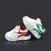 Zapatillas deportivas con luces LED para niños y niñas, zapatos para correr, zapatillas de Velcro antideslizantes luminosas para exteriores - details 4