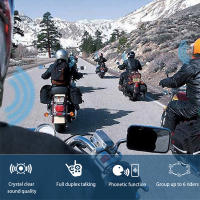 Intercomunicador Bluetooth para Casco de Motocicleta XINOWY V6 PRO 1200M Impermeable para 6 Riders con Microfono Integrado - details 2