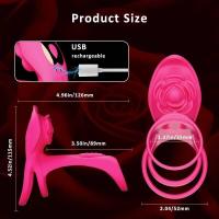 Embalaje privado Sexy Rose Ring Sleeve G Spot Estimulador del clítoris Eyaculación retardada Erección Vibrador Productos para adultos - details 4