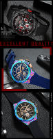 Reloj de Hombre Moderno – Carátula Hueca Flotante, Impermeable, Estilo Casual - details 12