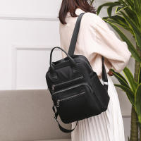 Mochila de viaje informal para mujer, bolso de hombro Oxford impermeable, bolso de mano de gran capacidad, monedero negro, paquete escolar - details 12