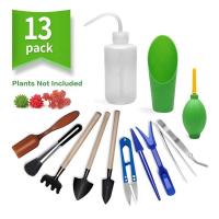 Kit de maceta de jardín de 13 piezas, pala de siembra artesanal, cuchara, cubo, suculentas, herramienta de plántulas, fertilizante bonsái, dispositivo de perforación - details 0