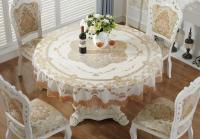 4/6/8/10 Seater Round Tablecloth White Waterproof Table Cloth Mantle Table Cover Dining Tablemat - details 3