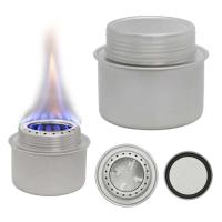 Alcoho portátil de aleación de aluminio con tapa, para exteriores, senderismo, mochilero, cocina, Camping, estufa de Alcohol - details 0