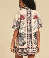 Conjunto de Verano para Mujer 2025 Blusa Estampada y Shorts Ajustados Moda Europea - details 18