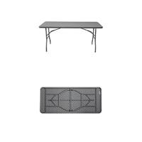 Mesa de Camping Portátil de PVC 180 x 76 CM Ideal para Jardín, Catering, Eventos - details 8