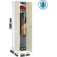 Taquilla Vestuario Metálica 1 Puerta Incluye Llave 1800x300x500 mm Gris Simonlocker - details 2