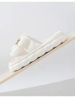 Zapatillas Arco de lino para mujer, zapatillas de verano para casa interior antideslizantes de cuatro estaciones de algodón y lino para mujer - details 13