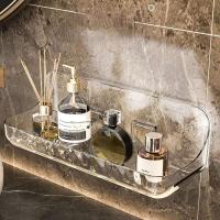 Organizador de Baño de Acrílico Sin Diamantes Soporte de Ducha, Soporte de Iluminación de Cosméticos, Soporte de Champú para Inodoro Montado en Pared - details 1
