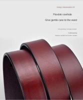 Cinturón de Cuero de Vaca de Negocios para Hombres BUNO Hebilla Automática de Metal, Ajuste Perfecto para Jeans Alta Calidad Auténtica - details 3