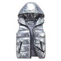 Chaleco de invierno de Color brillante para hombre, chaqueta, chaleco, calentador corporal, cortavientos ligero, abrigo de plumón, tela de invierno - details 3